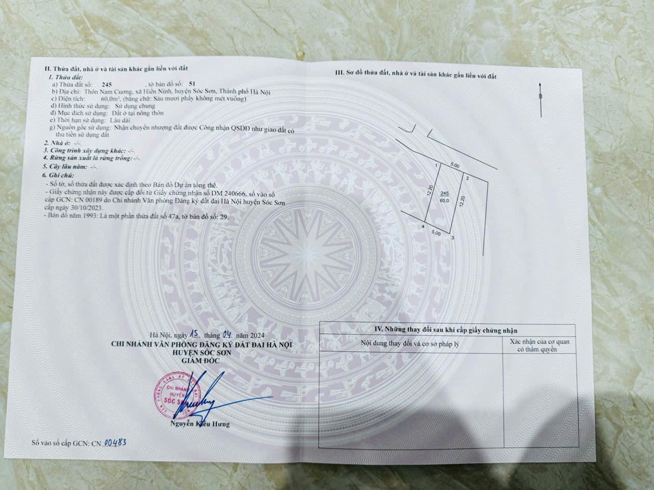 Bán đất nam sóc sơn