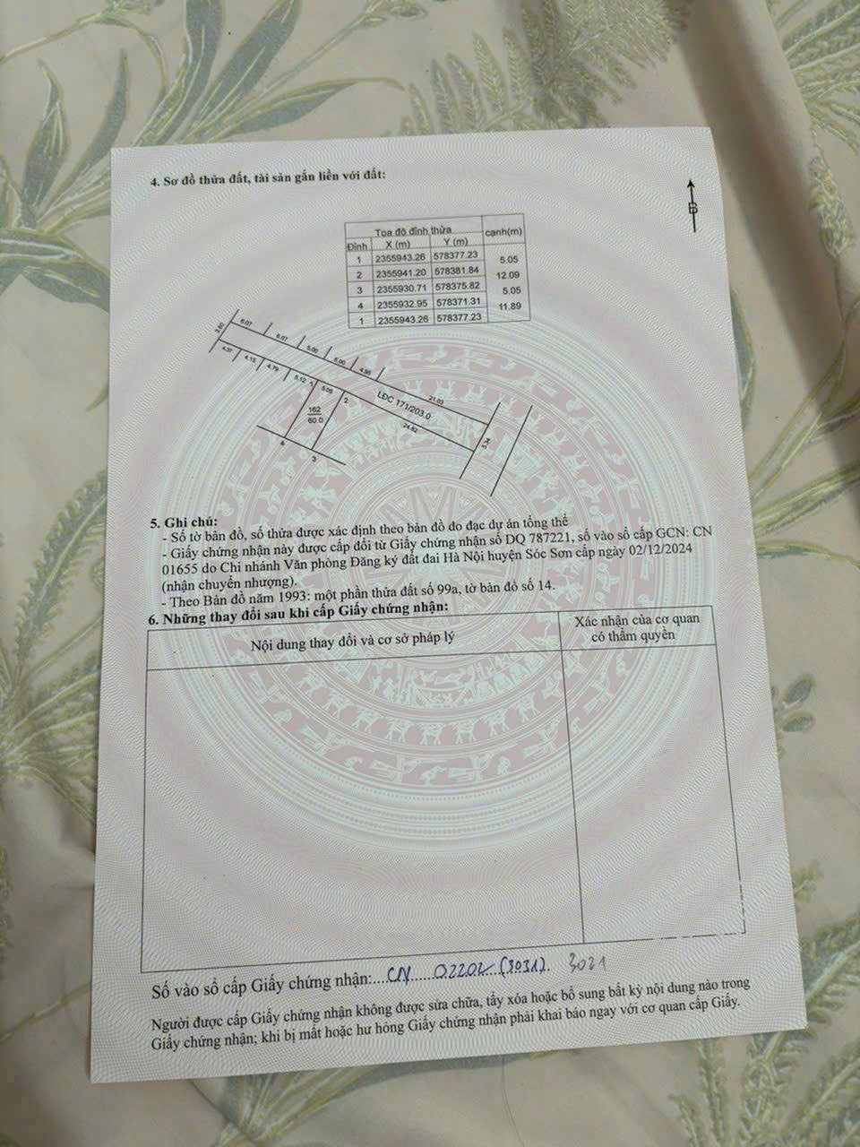 Lô đất thôn thái lại mình trí