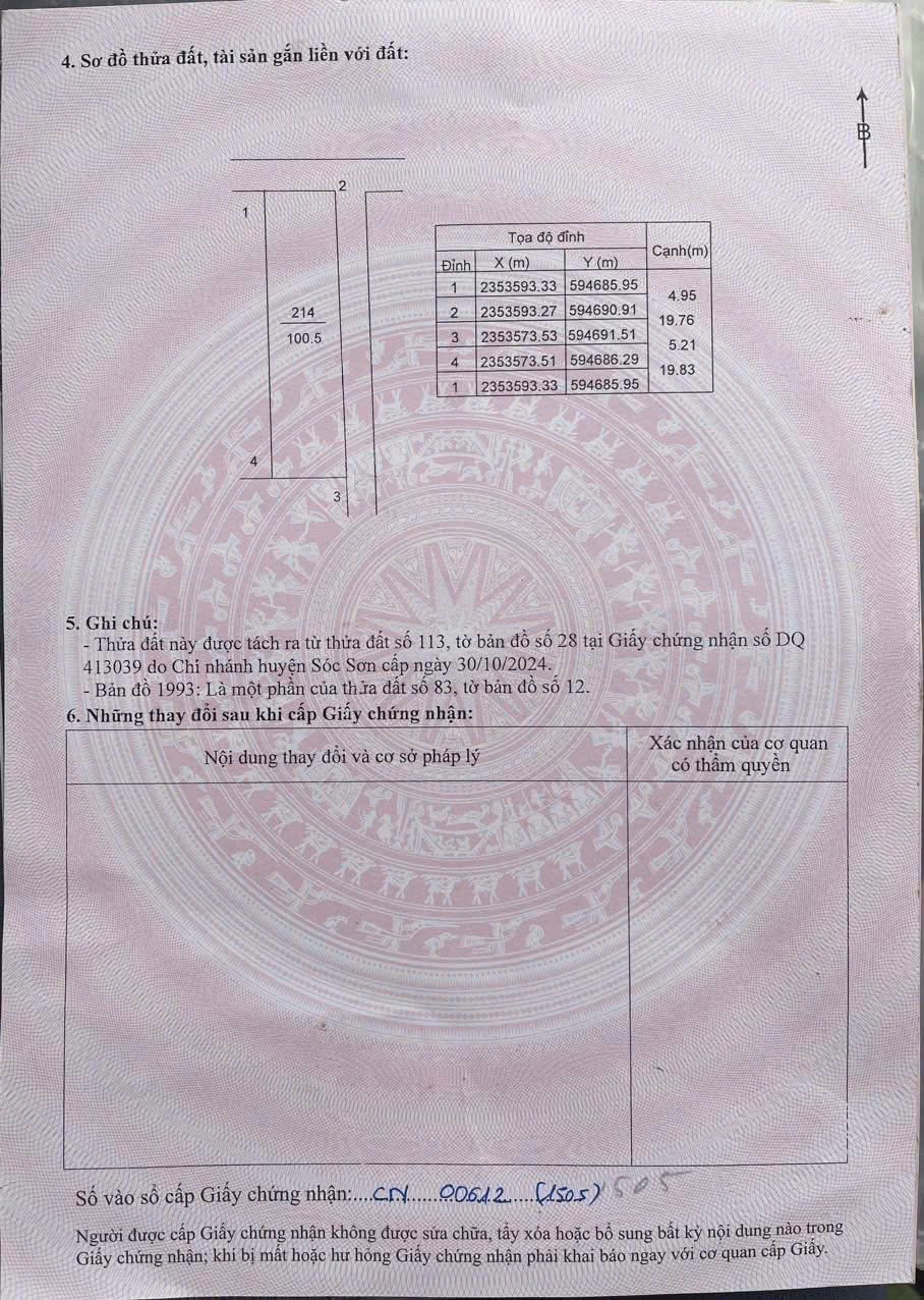 Siêu phẩm lô góc tại bắc phú